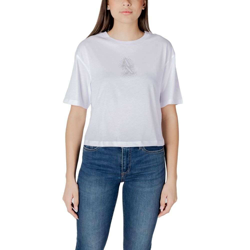 White Cotton T-Shirt Armani Exchange