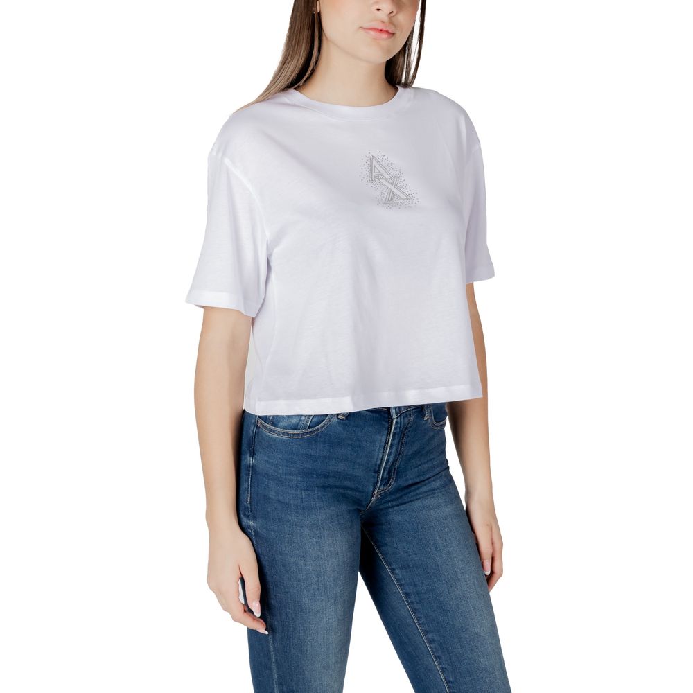 White Cotton T-Shirt Armani Exchange