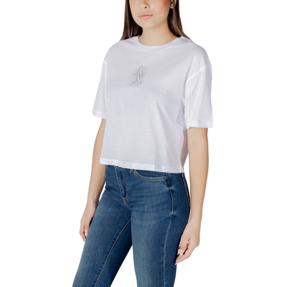 White Cotton T-Shirt Armani Exchange