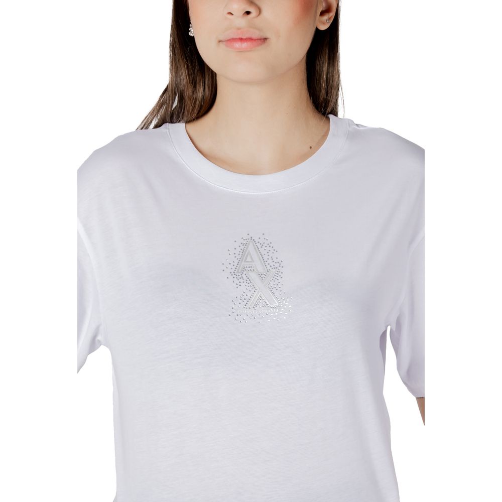 White Cotton T-Shirt Armani Exchange