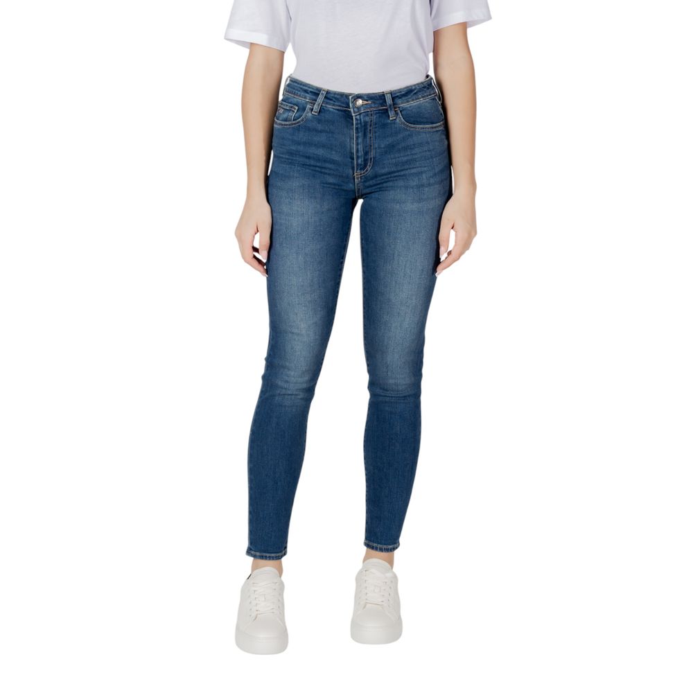 Blue Cotton Skinny Jean Armani Exchange