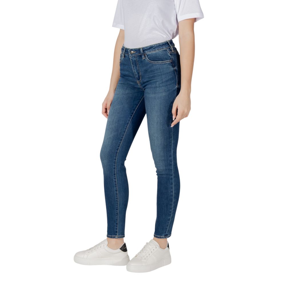Blue Cotton Skinny Jean Armani Exchange