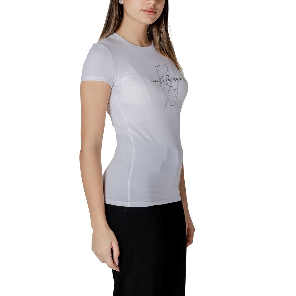 White Cotton T-Shirt Armani Exchange