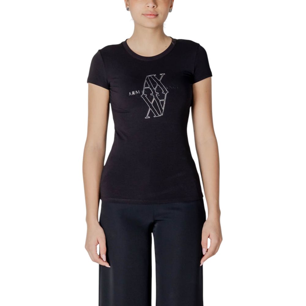Black Cotton T-Shirt Armani Exchange