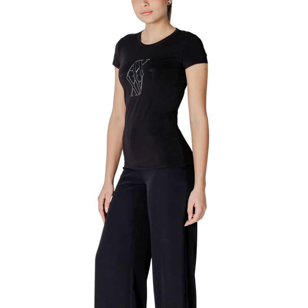 Black Cotton T-Shirt Armani Exchange