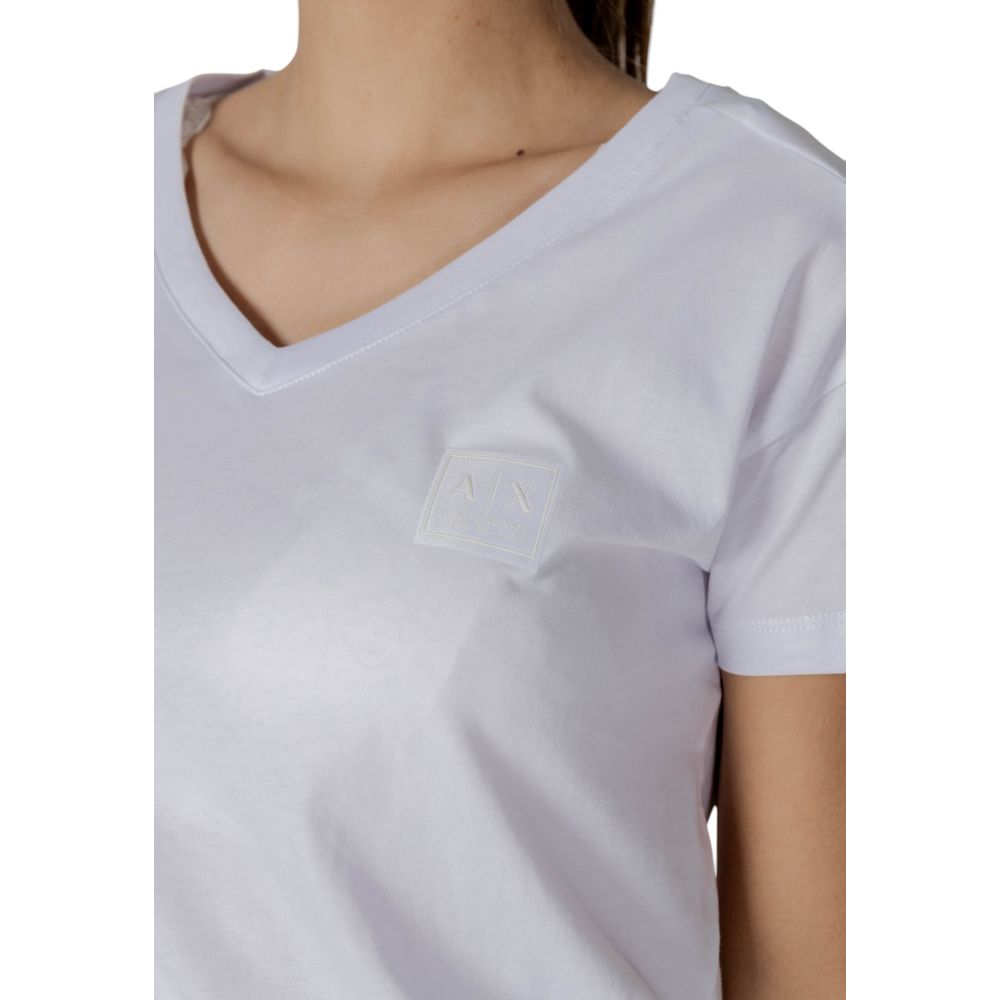 White Cotton T-Shirt Armani Exchange