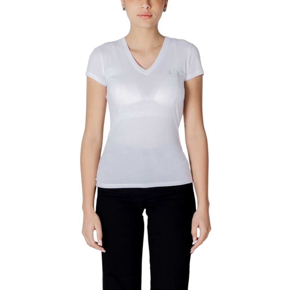 White Cotton T-Shirt Armani Exchange