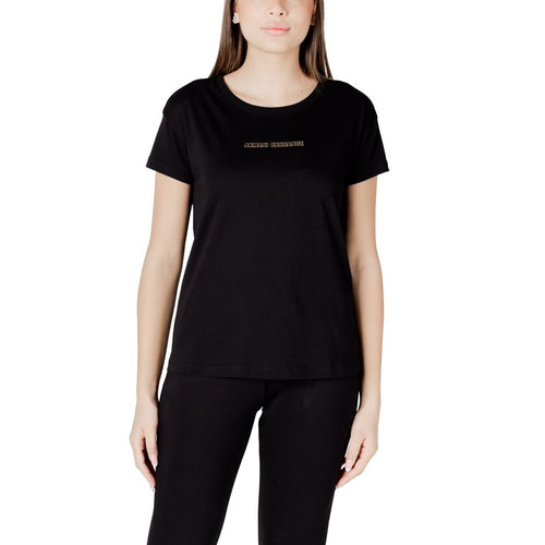 Black Cotton T-Shirt Armani Exchange