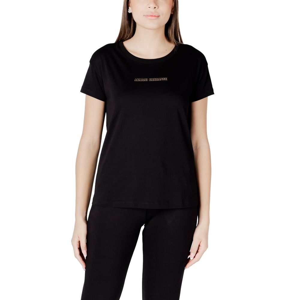Black Cotton T-Shirt Armani Exchange