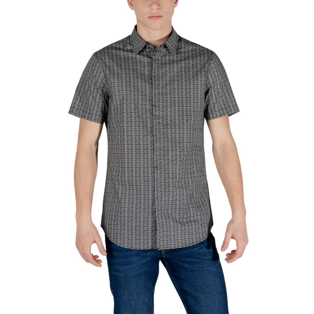 Black Cotton Shortsleeve Armani Exchange