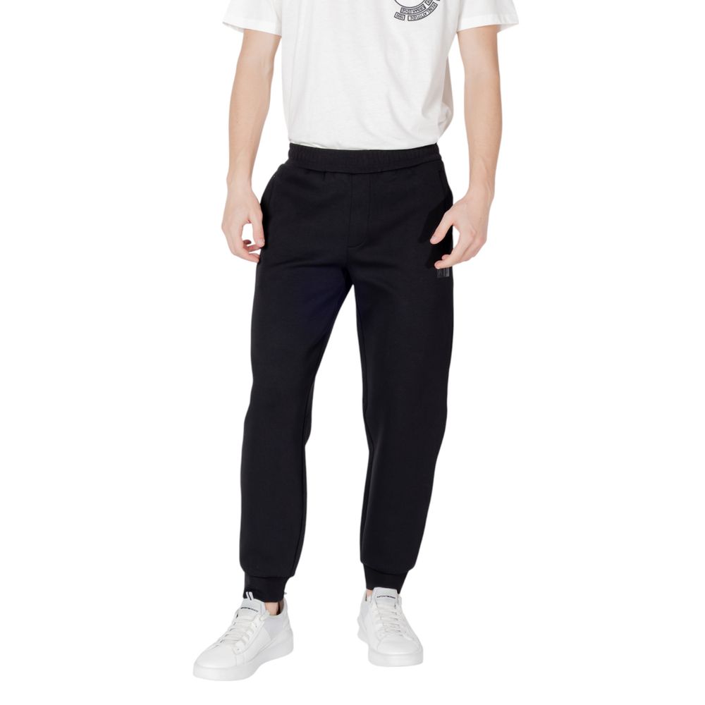 Black Cotton Joggers Workout Pant Armani Exchange