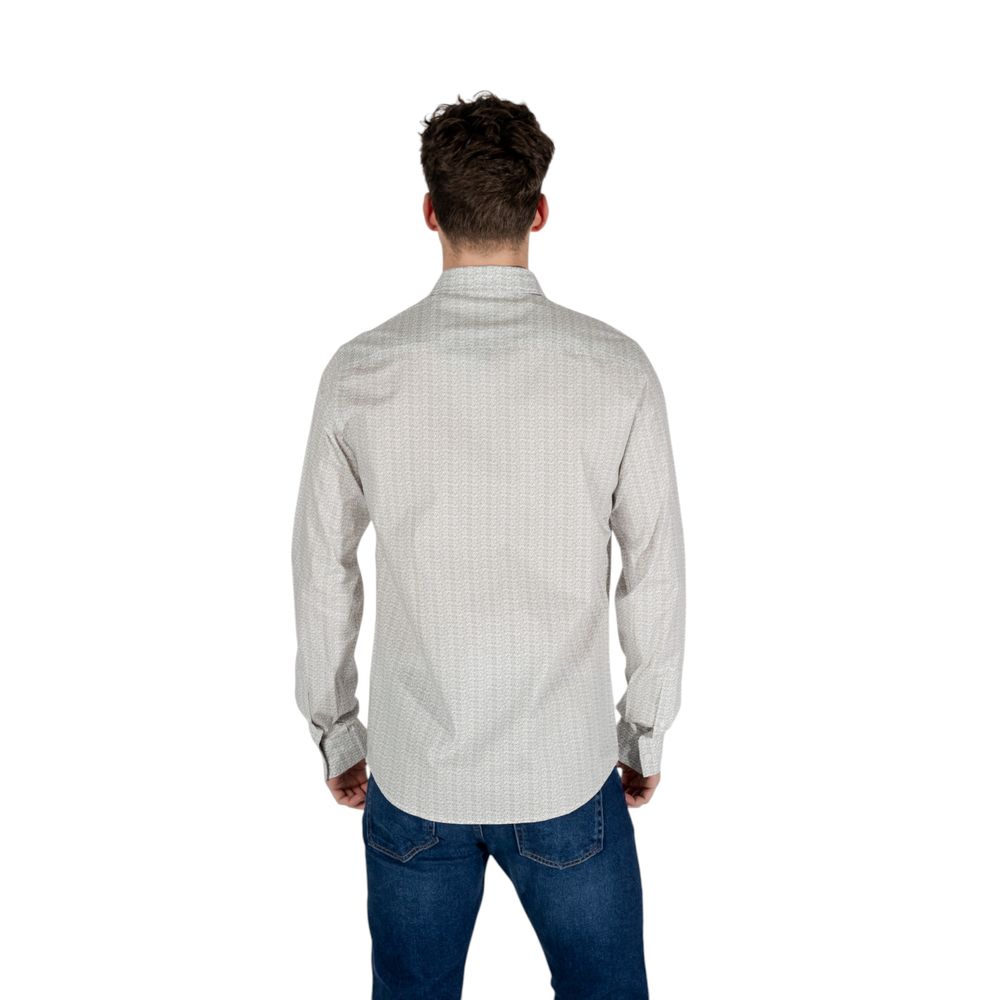 Cream Cotton Shirt Armani Exchange