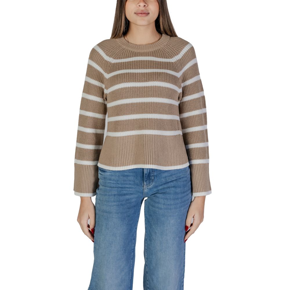 Beige Cotton Sportswear Vila Clothes