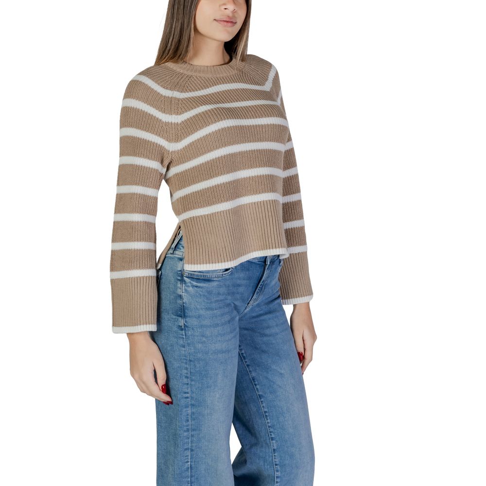 Beige Cotton Sportswear Vila Clothes