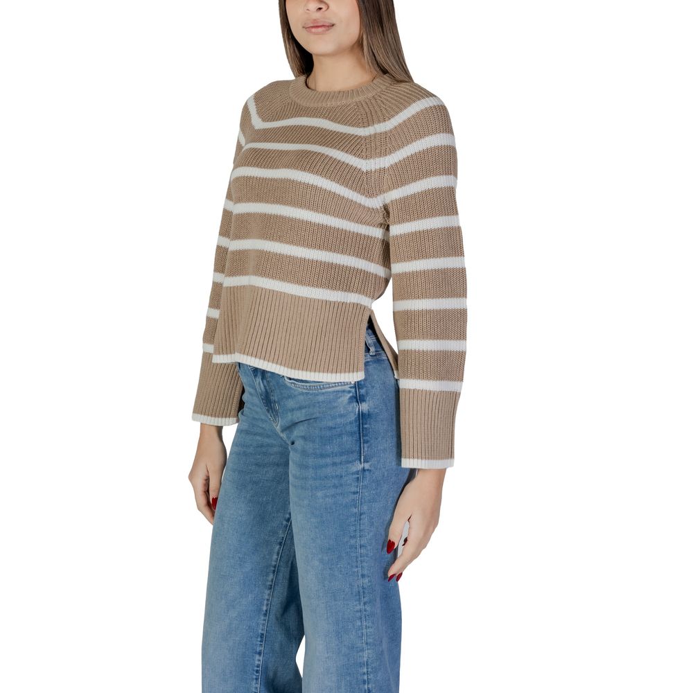Beige Cotton Sportswear Vila Clothes