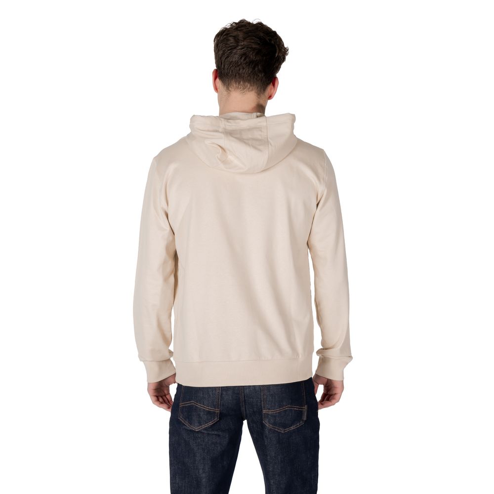 Beige Cotton Hoody EA7 Emporio Armani