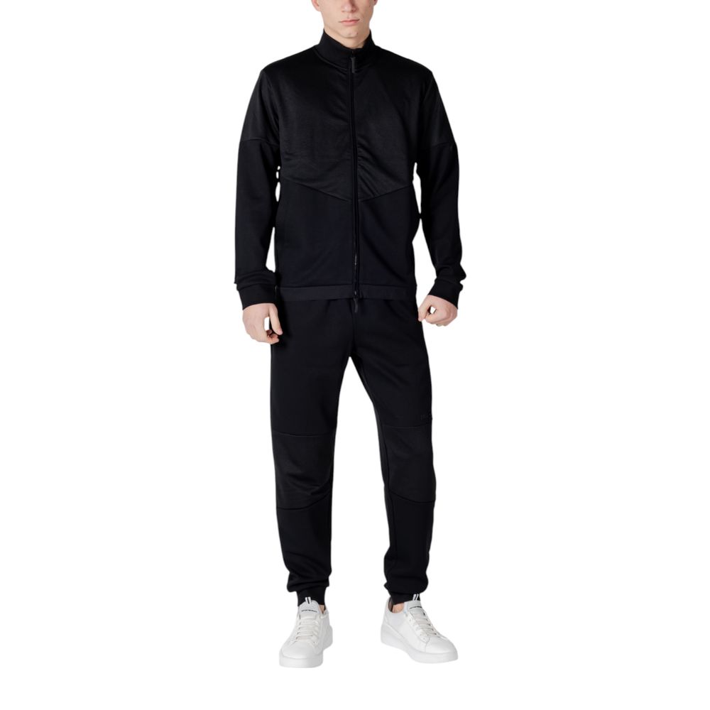 Black Cotton Sweatsuit EA7 Emporio Armani