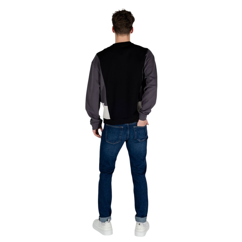 Black Cotton Sweatshirt EA7 Emporio Armani