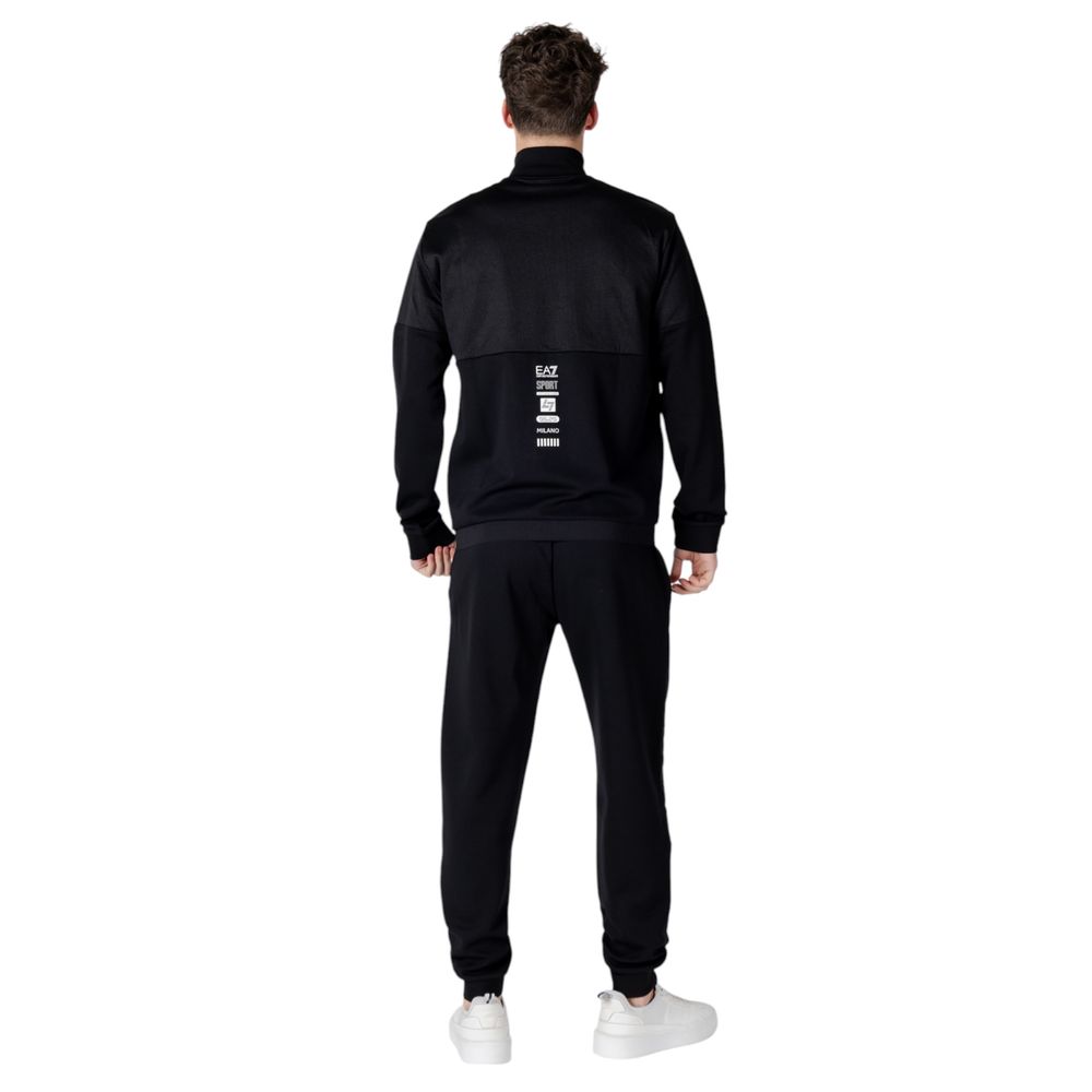 Black Cotton Sweatsuit EA7 Emporio Armani