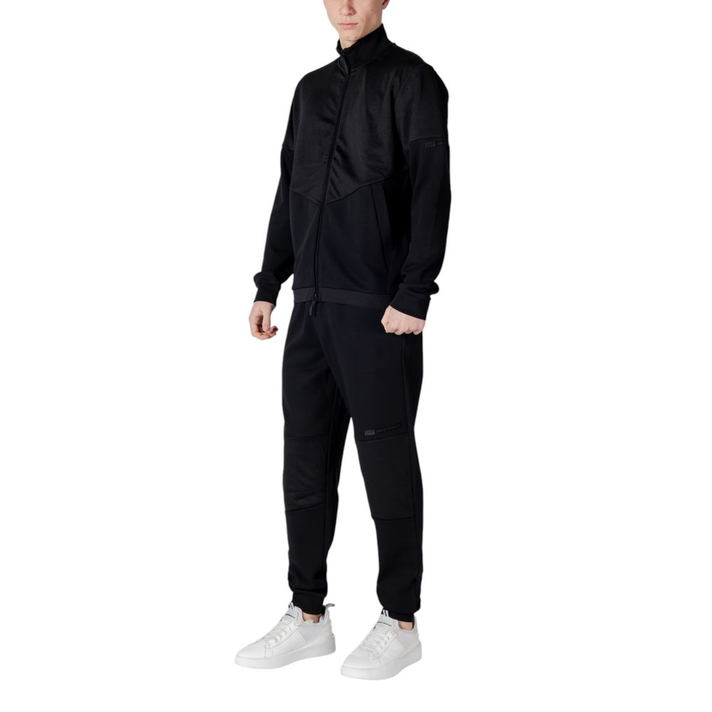 Black Cotton Sweatsuit EA7 Emporio Armani