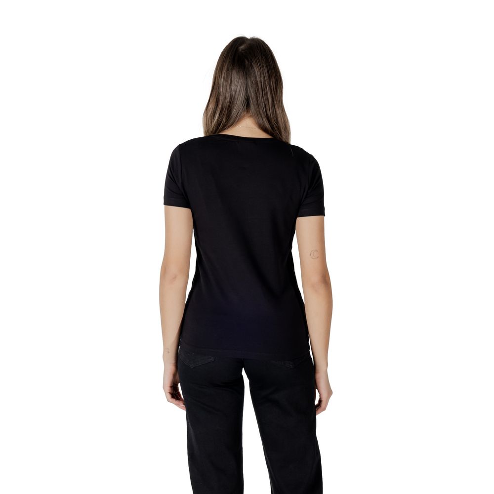 Black Cotton T-Shirt EA7 Emporio Armani