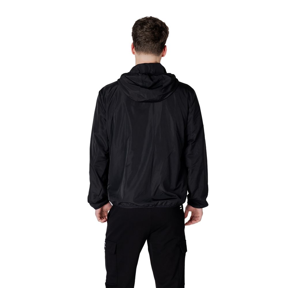 Black Polyester Jackets & Coat EA7 Emporio Armani