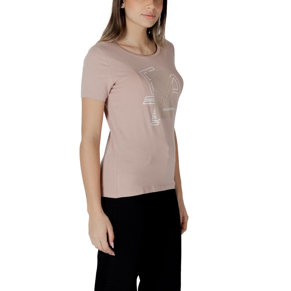 Pink Cotton T-Shirt EA7 Emporio Armani
