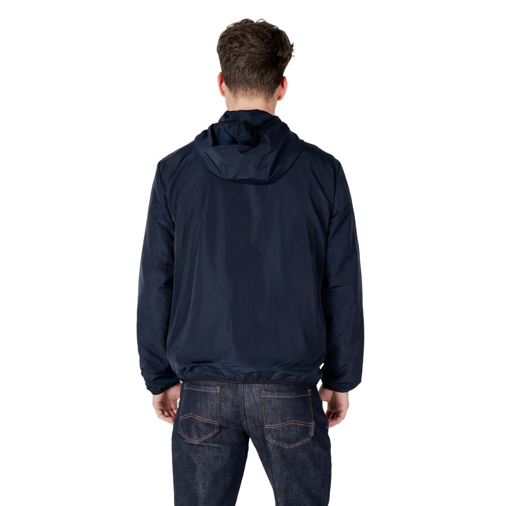 Blue Polyester Jackets & Coat EA7 Emporio Armani