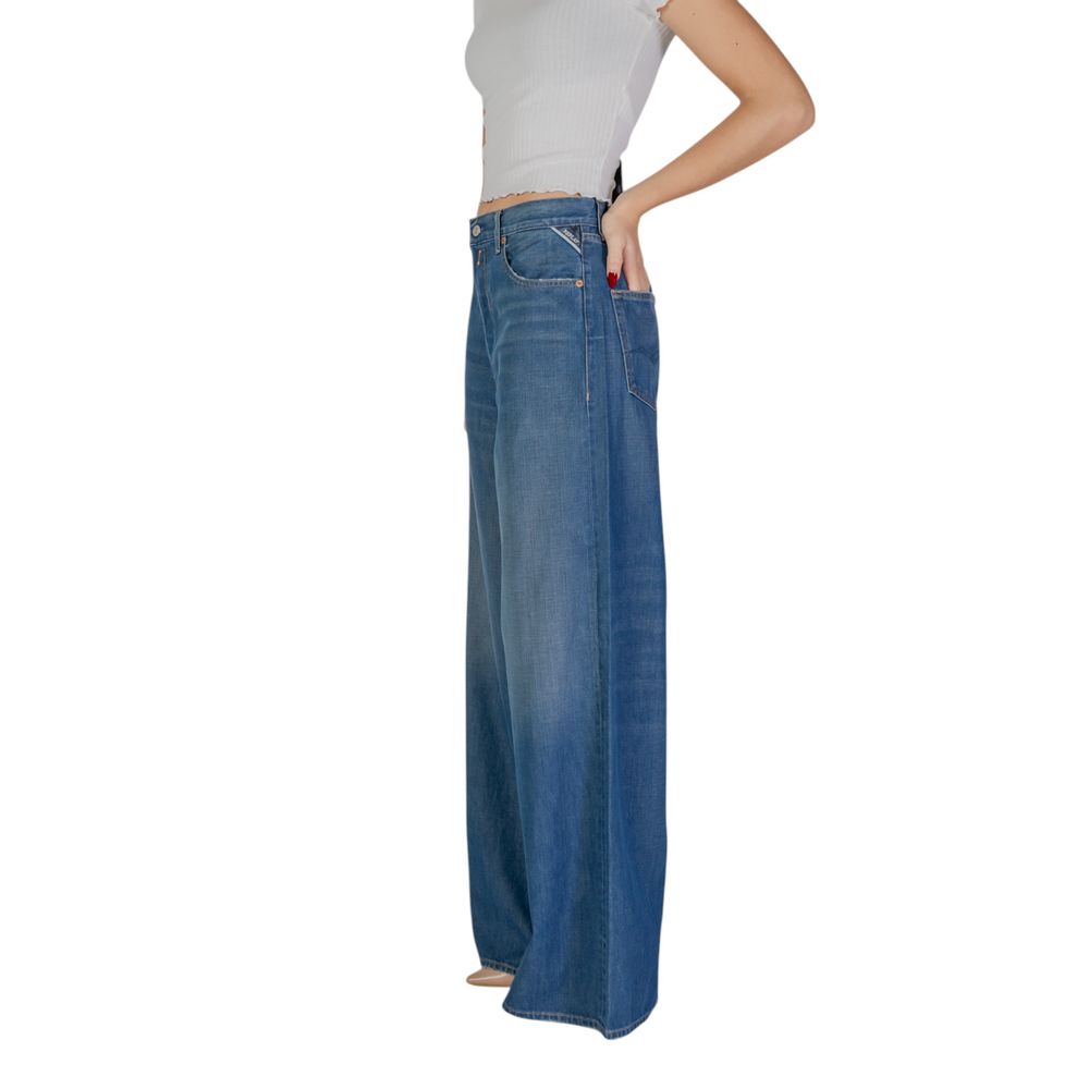 Blue Cotton Bootcut Jean Replay