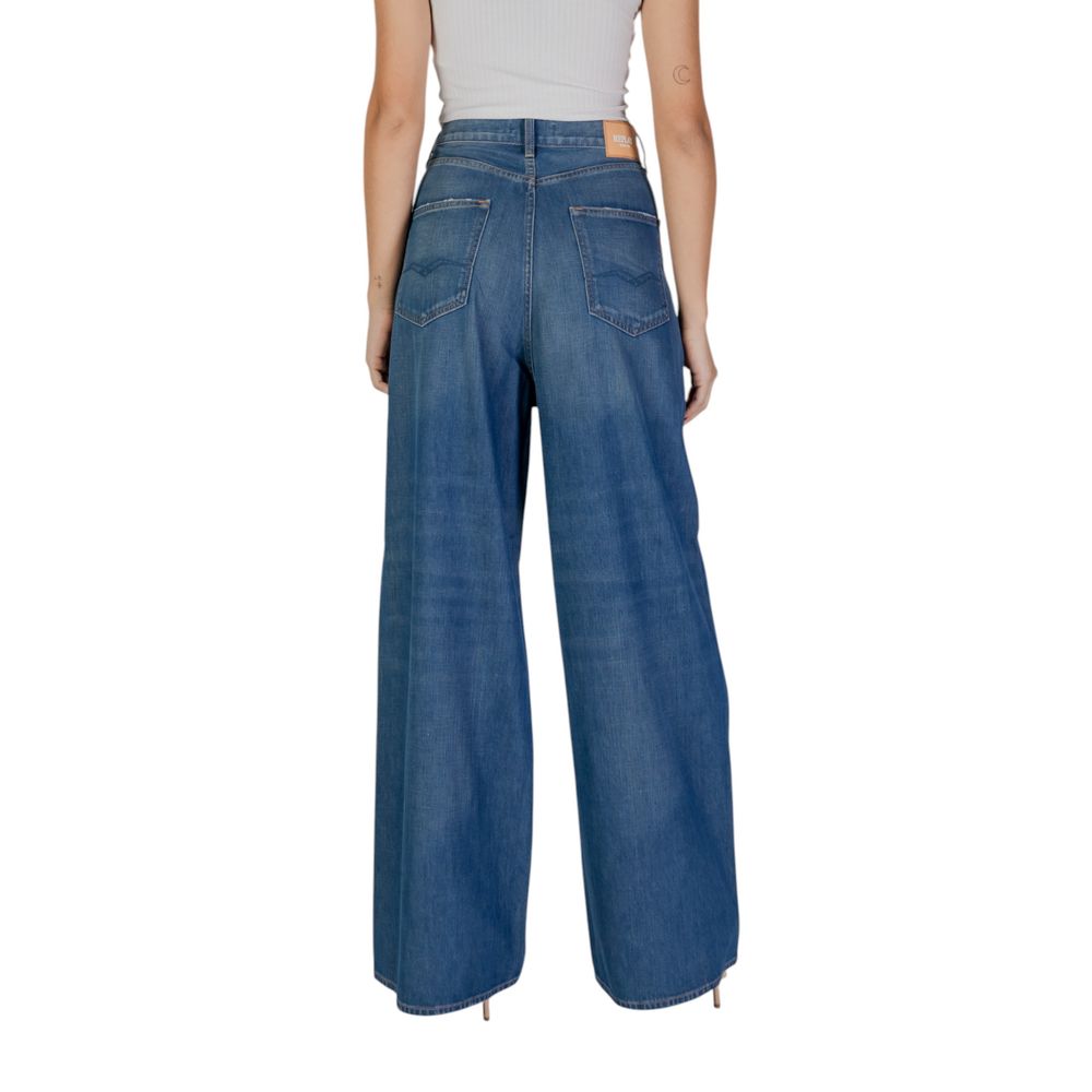 Blue Cotton Bootcut Jean Replay