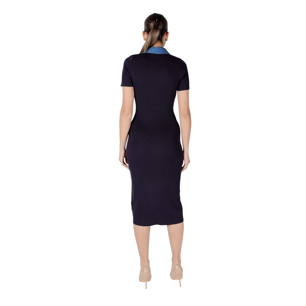 Blue Viscose Long Morgan De Toi