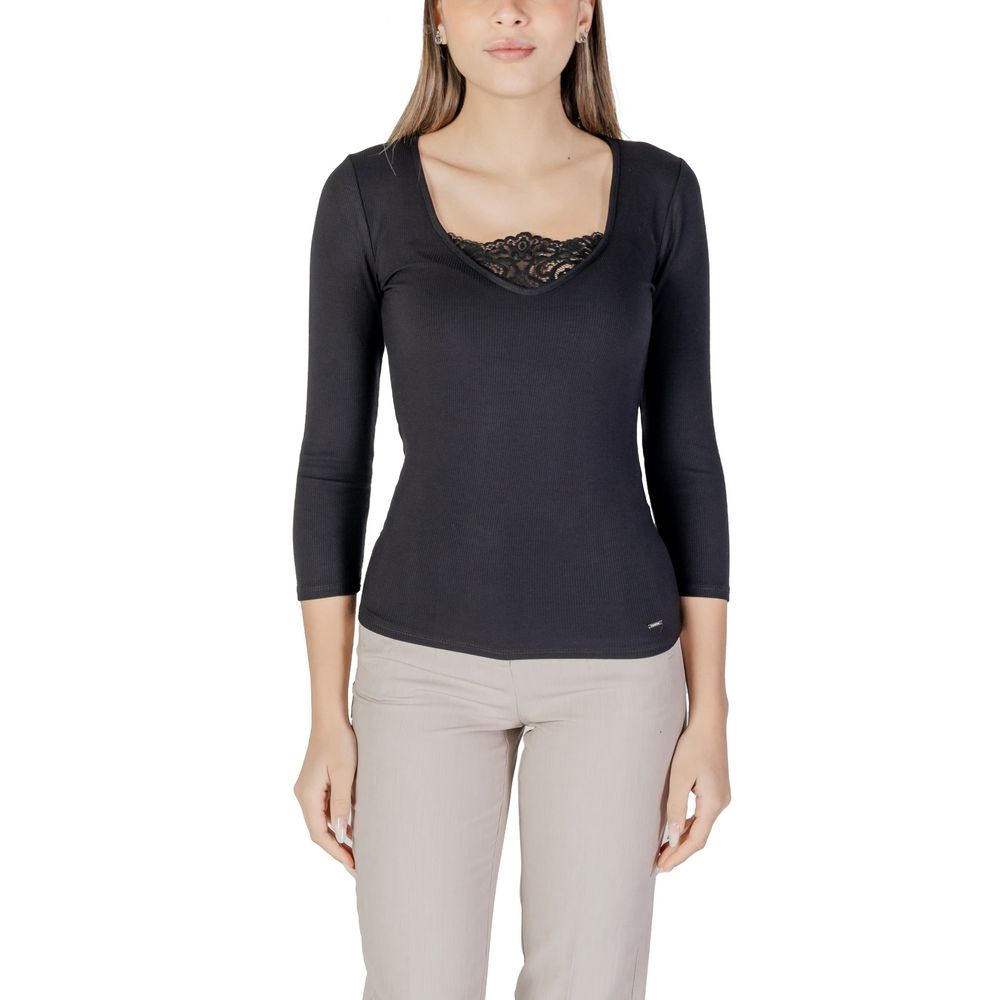Black Viscose Long Sleeve Morgan De Toi