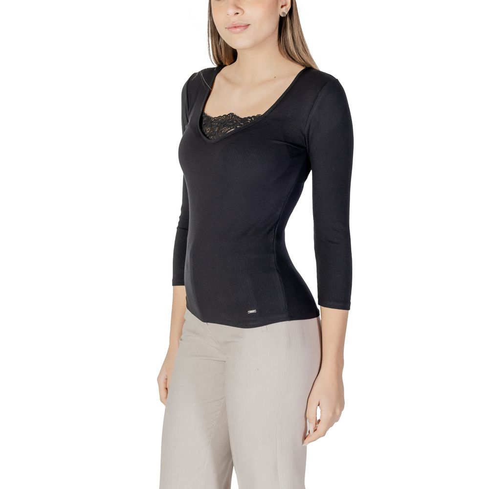 Black Viscose Long Sleeve Morgan De Toi
