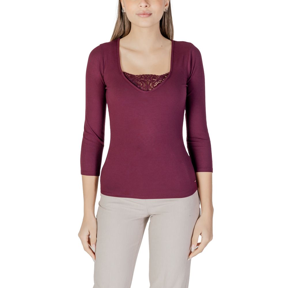 Purple Viscose Long Sleeve Morgan De Toi