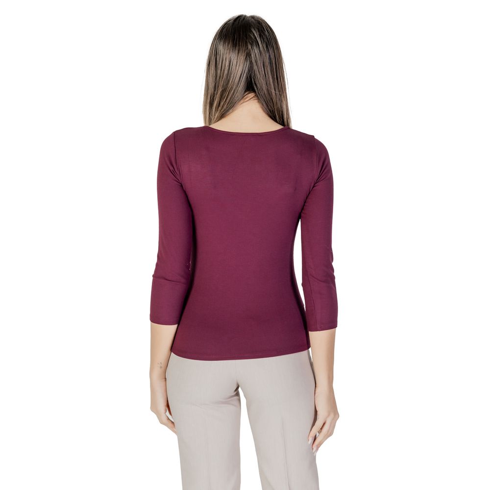 Purple Viscose Long Sleeve Morgan De Toi