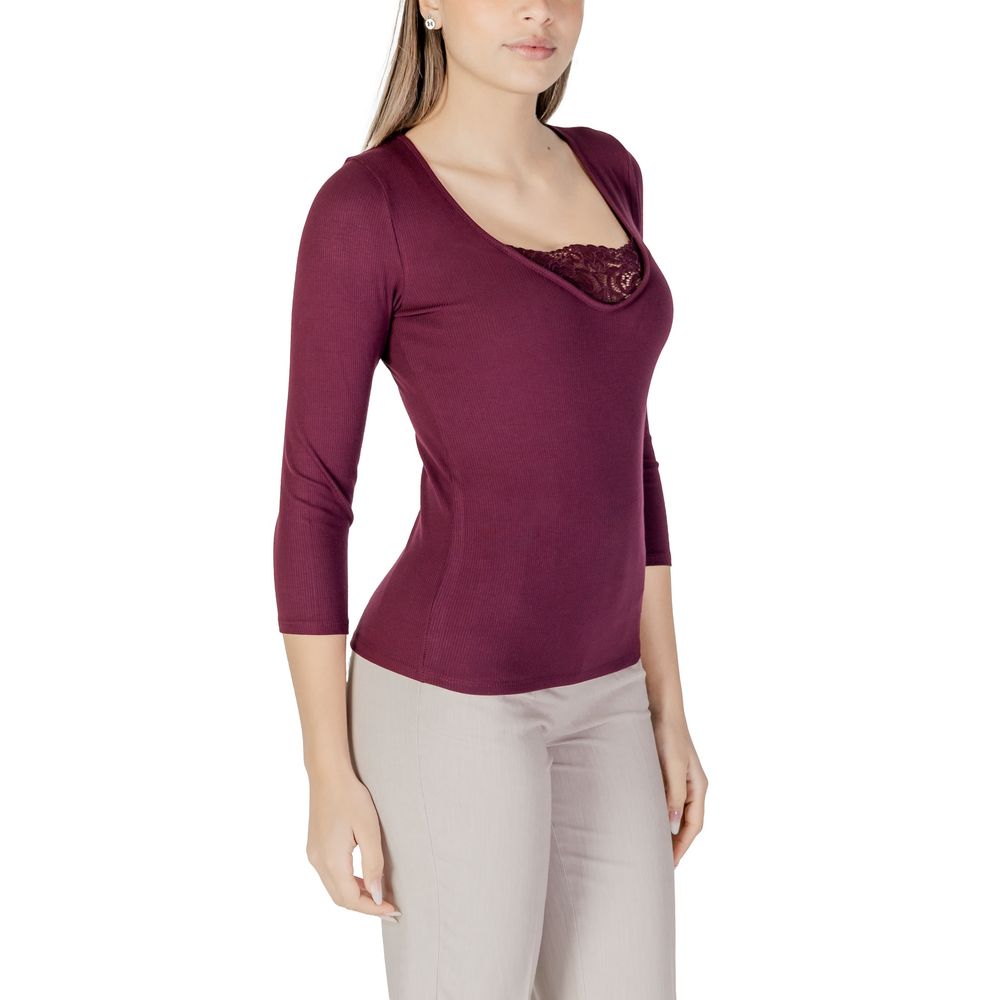 Purple Viscose Long Sleeve Morgan De Toi