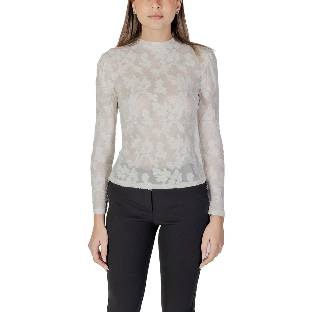 Cream Polyester Long Sleeve Morgan De Toi