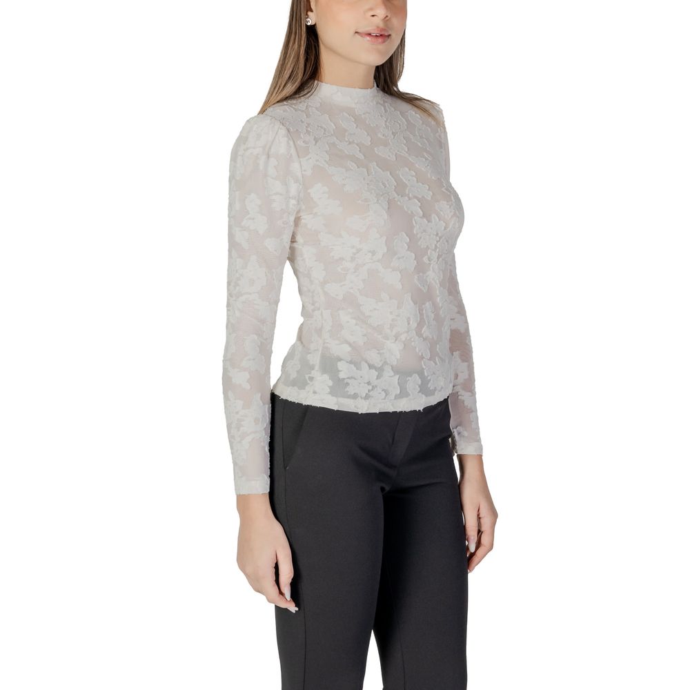 Cream Polyester Long Sleeve Morgan De Toi