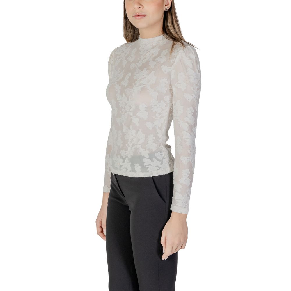 Cream Polyester Long Sleeve Morgan De Toi