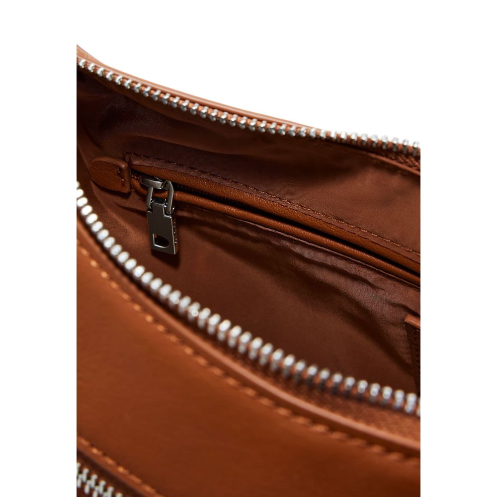 Brown Polyethylene Handbag Desigual