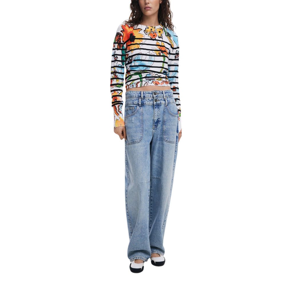 White Viscose Sportswear Desigual