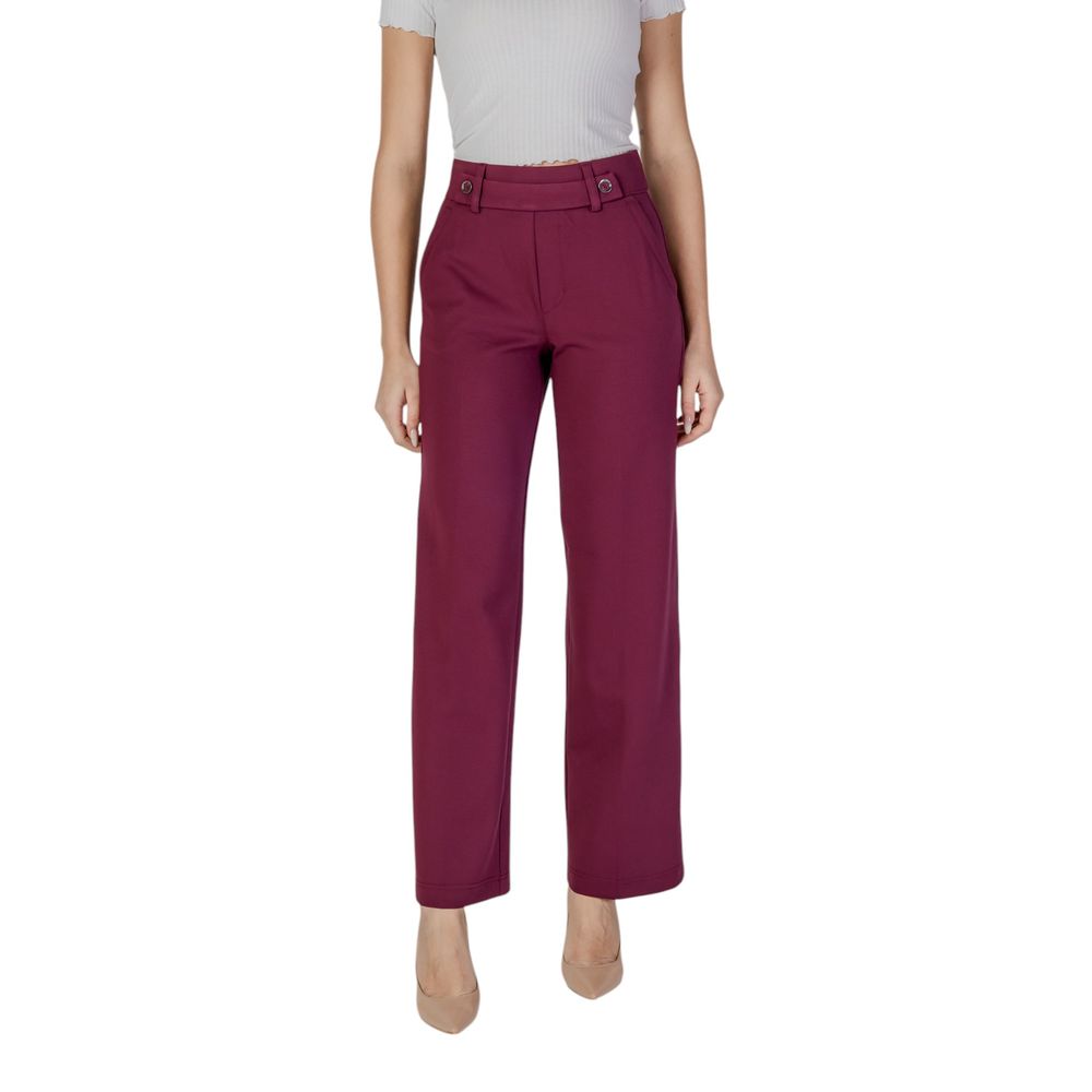 Purple Viscose Pant Street One