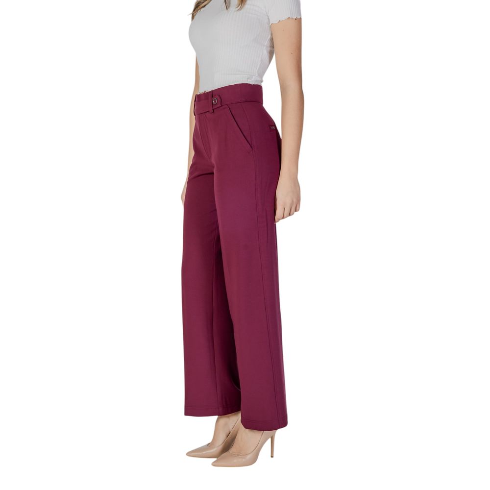 Purple Viscose Pant Street One