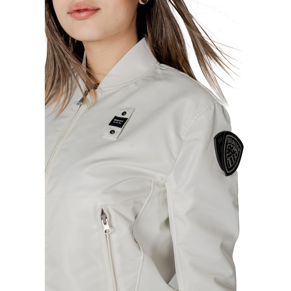 White Polyamide Jackets & Coat Blauer