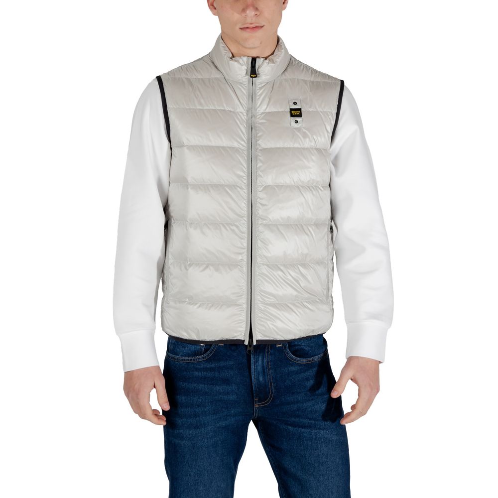 Gray Polyamide Sleveless Jacket Blauer