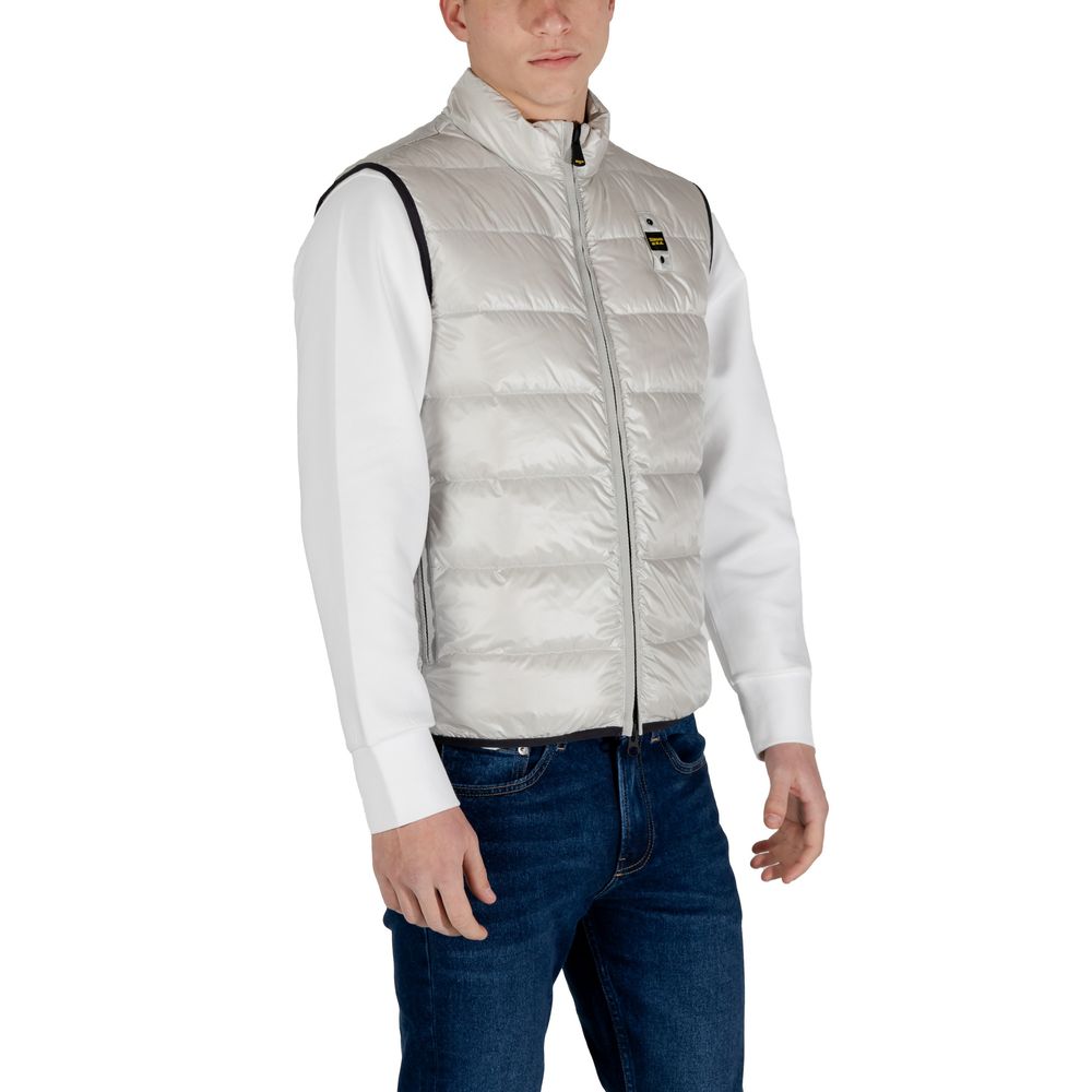 Gray Polyamide Sleveless Jacket Blauer
