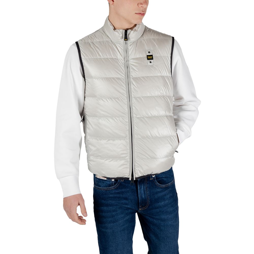 Gray Polyamide Sleveless Jacket Blauer