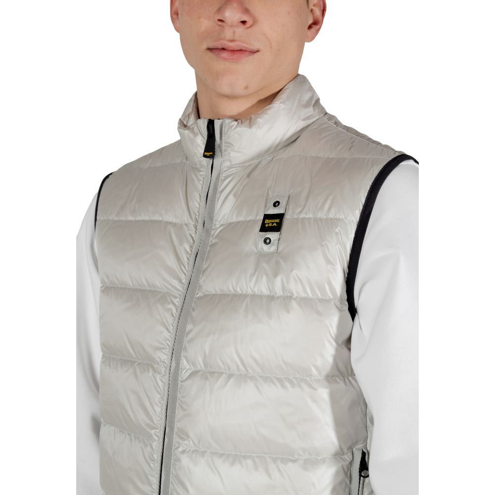 Gray Polyamide Sleveless Jacket Blauer
