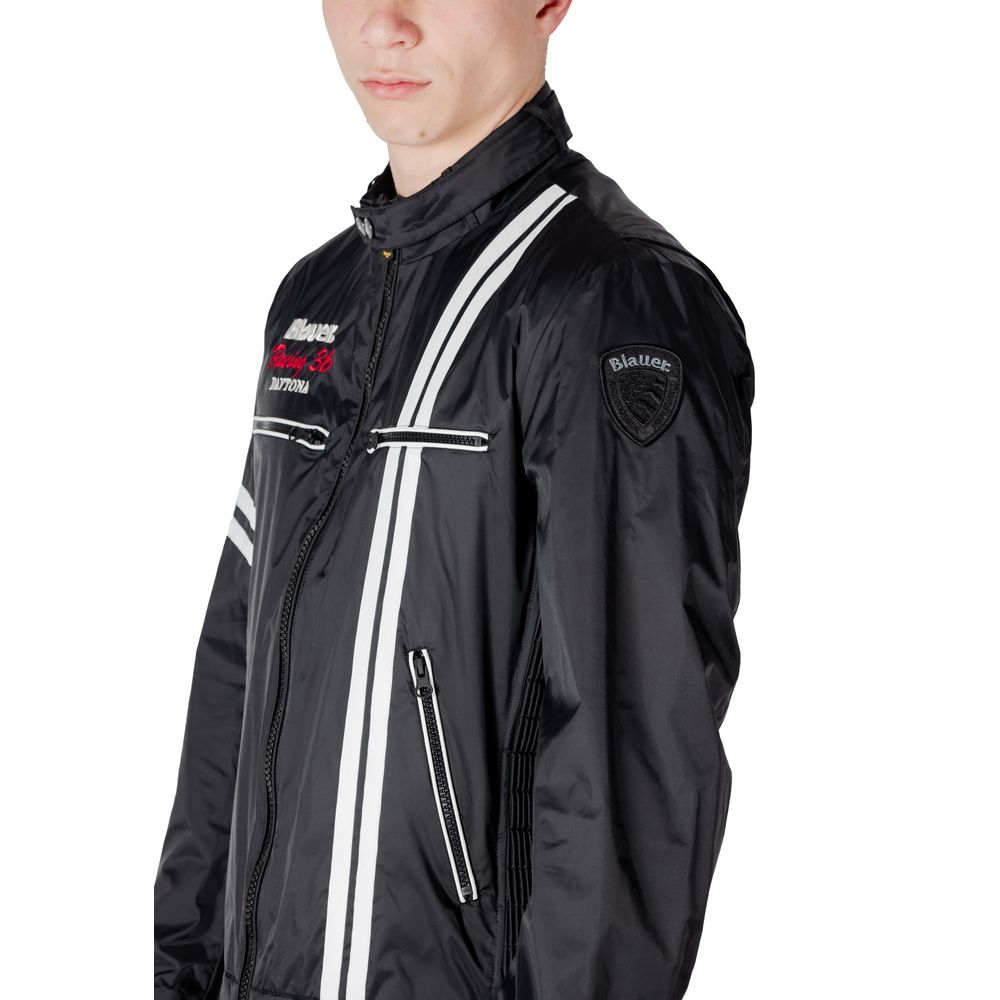 Black Polyamide Jackets & Coat Blauer