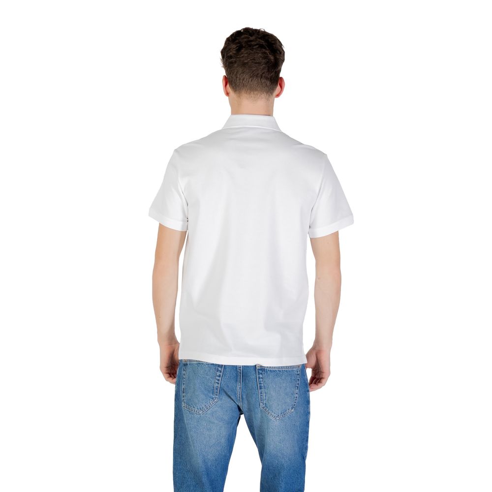 White Cotton Polo Shirt Emporio Armani Underwear